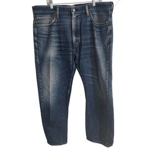 Levis 505 Straight Fit 40x29 Blue Medium Wash Classic Denim Jeans Men's Workwear